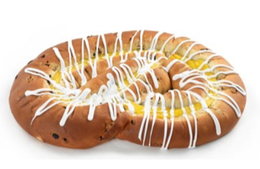 Frauna - Hvetekringle med vaniljekrem og rosin - 35 biter