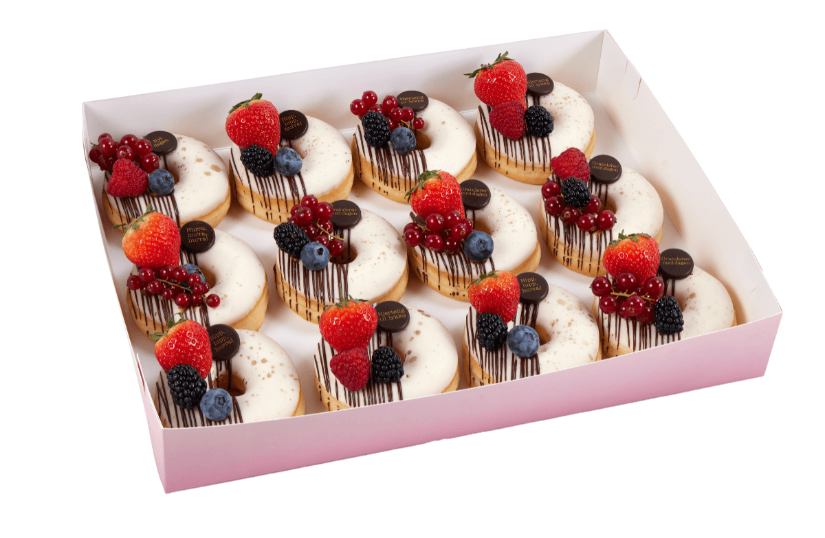Cakes by Hancock - Vaniljedoughnuts 12 pk