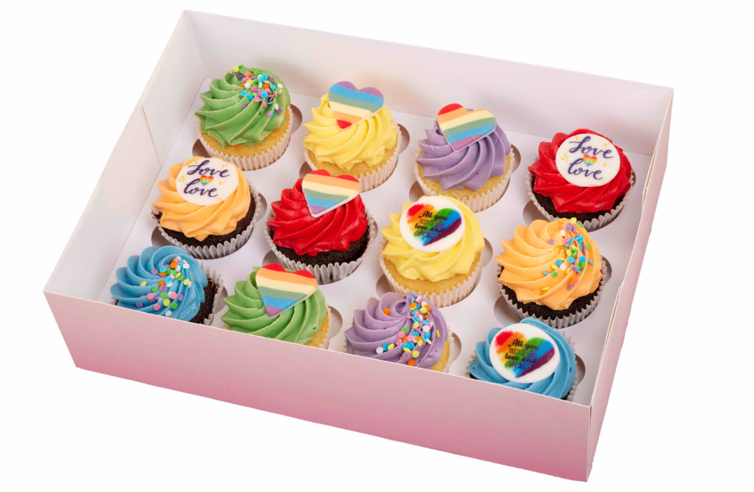 Cakes by Hancock - Pridecupcakes, 12-pakk