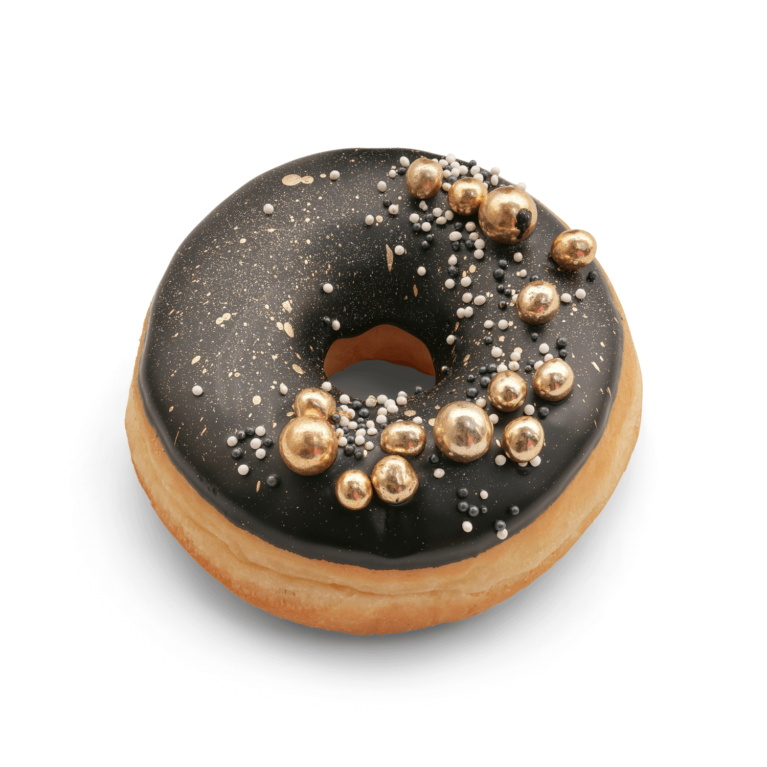 Cakes by Hancock - Black & Gold Doughnut