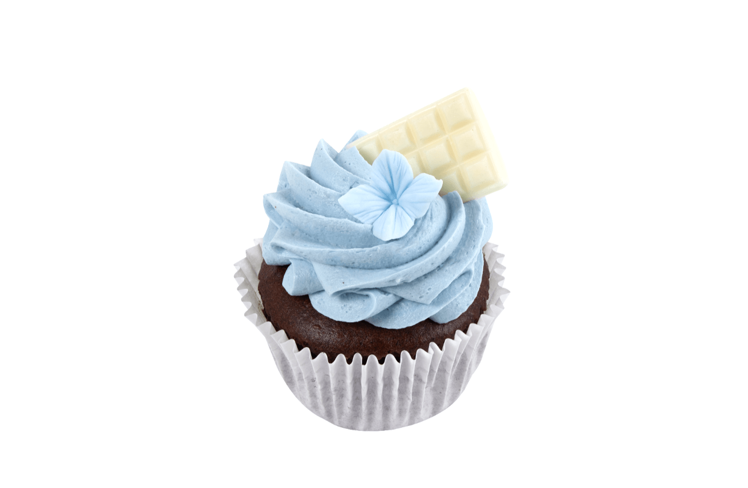 Cakes by Hancock - Glutenredusert Baby Blue – Chocolate & Vanilla Cupcake 