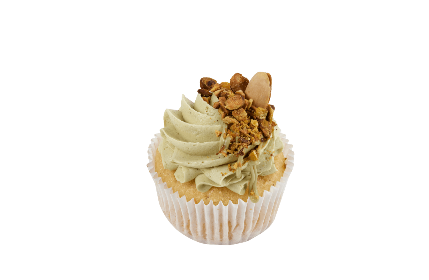 Cakes by Hancock - Glutenredusert Pistachio and Vanilla Cupcake