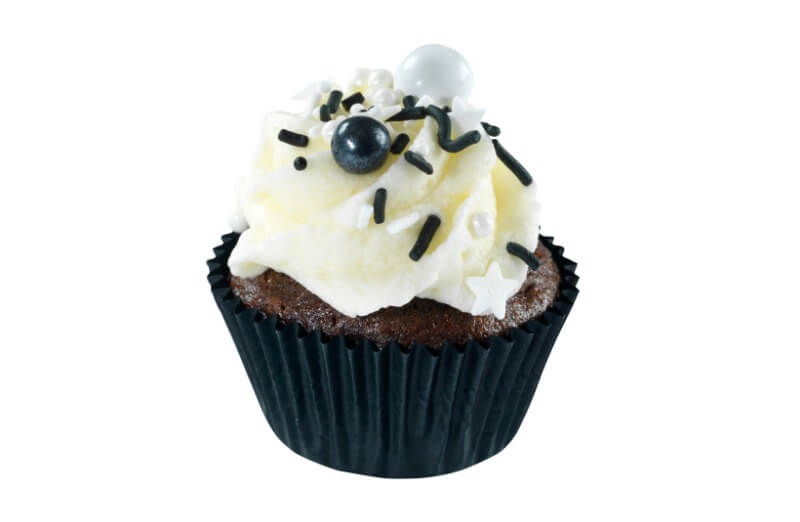 Hjemmebakeriet - Mini Black & White Cupcake