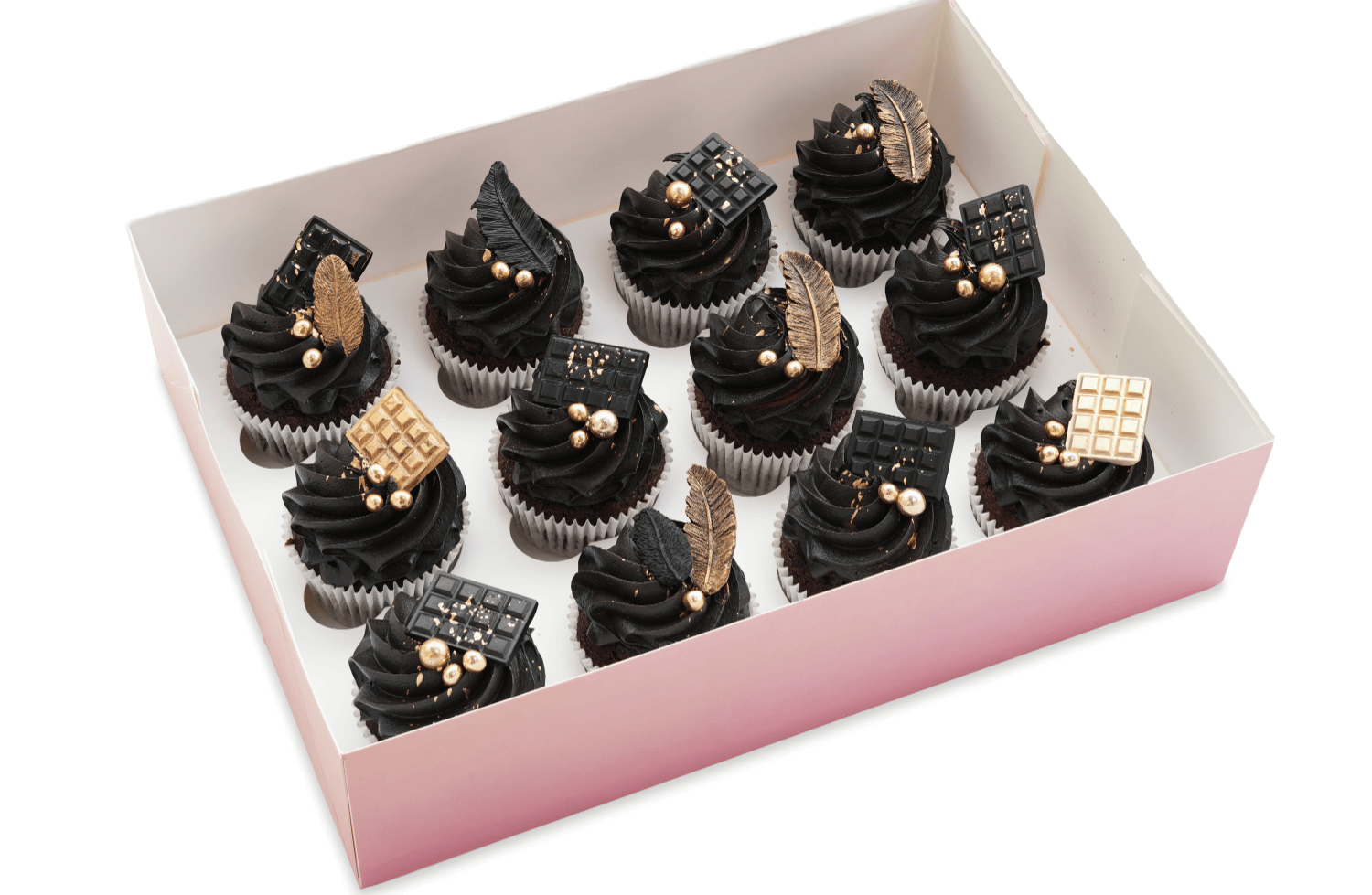 Cakes by Hancock - Black Beauty Cupcakes 12 pk