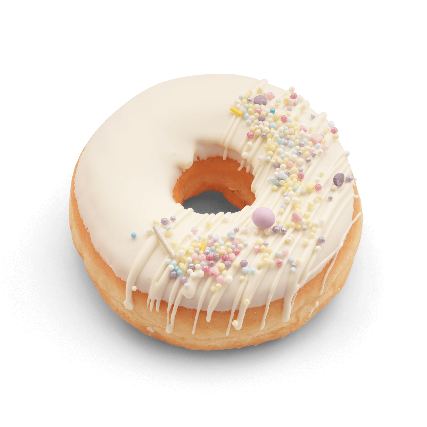Cakes by Hancock - White Sprinkles Doughnut