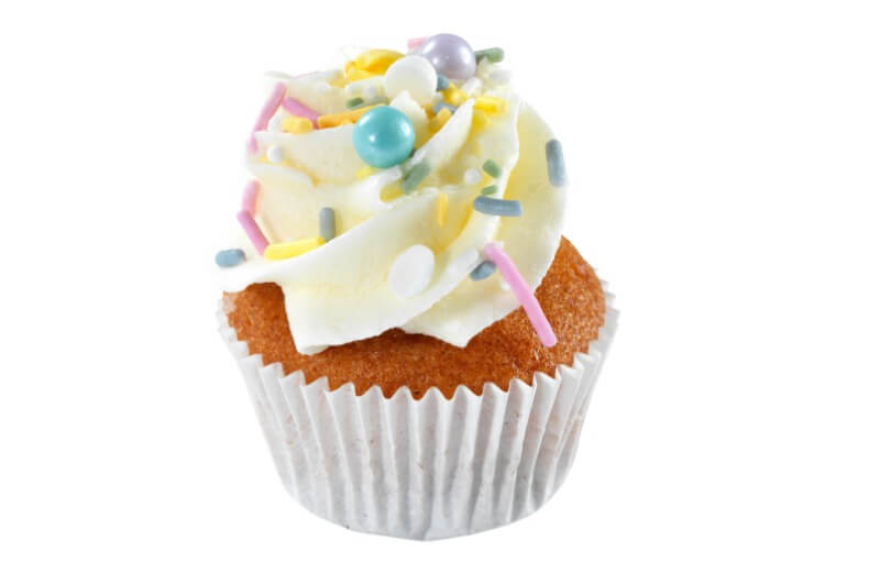 Cakes by Hancock - Mini White Sprinkles Cupcake