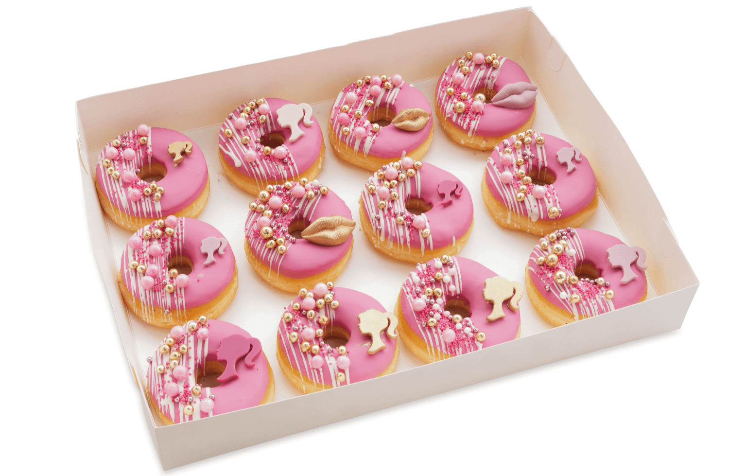 Cakes by Hancock - Hot Pink Dolly Doughnuts 12 pk