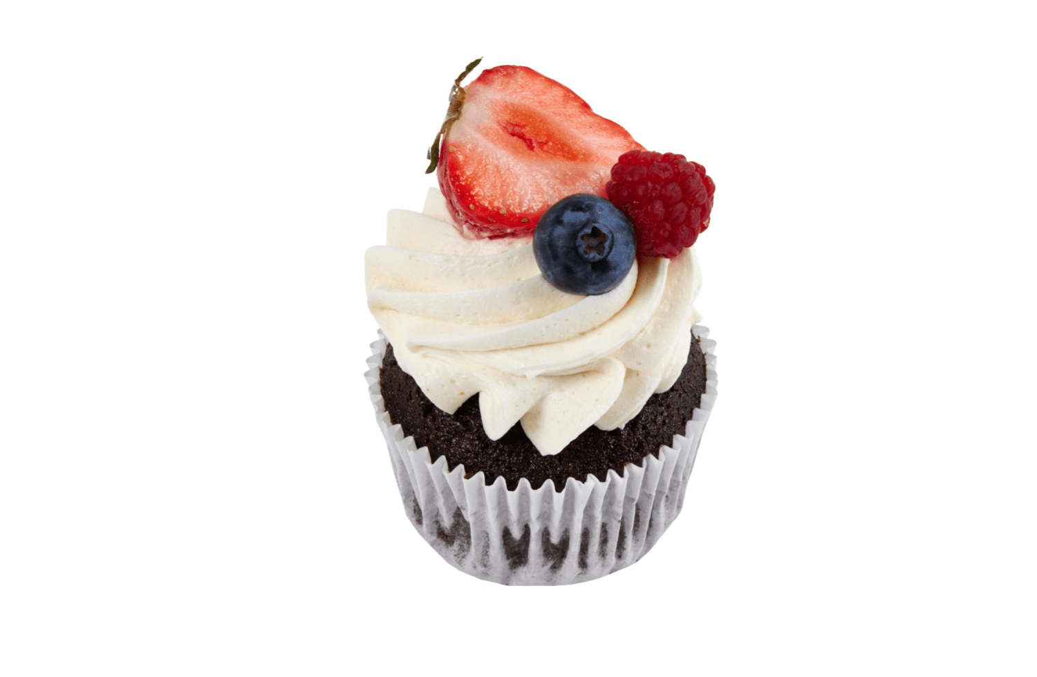 Cakes by Hancock - Glutenredusert Chocolate & Vanilla with Berries Cupcake