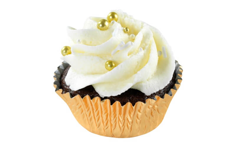 Hjemmebakeriet - Mini Gold Cupcake