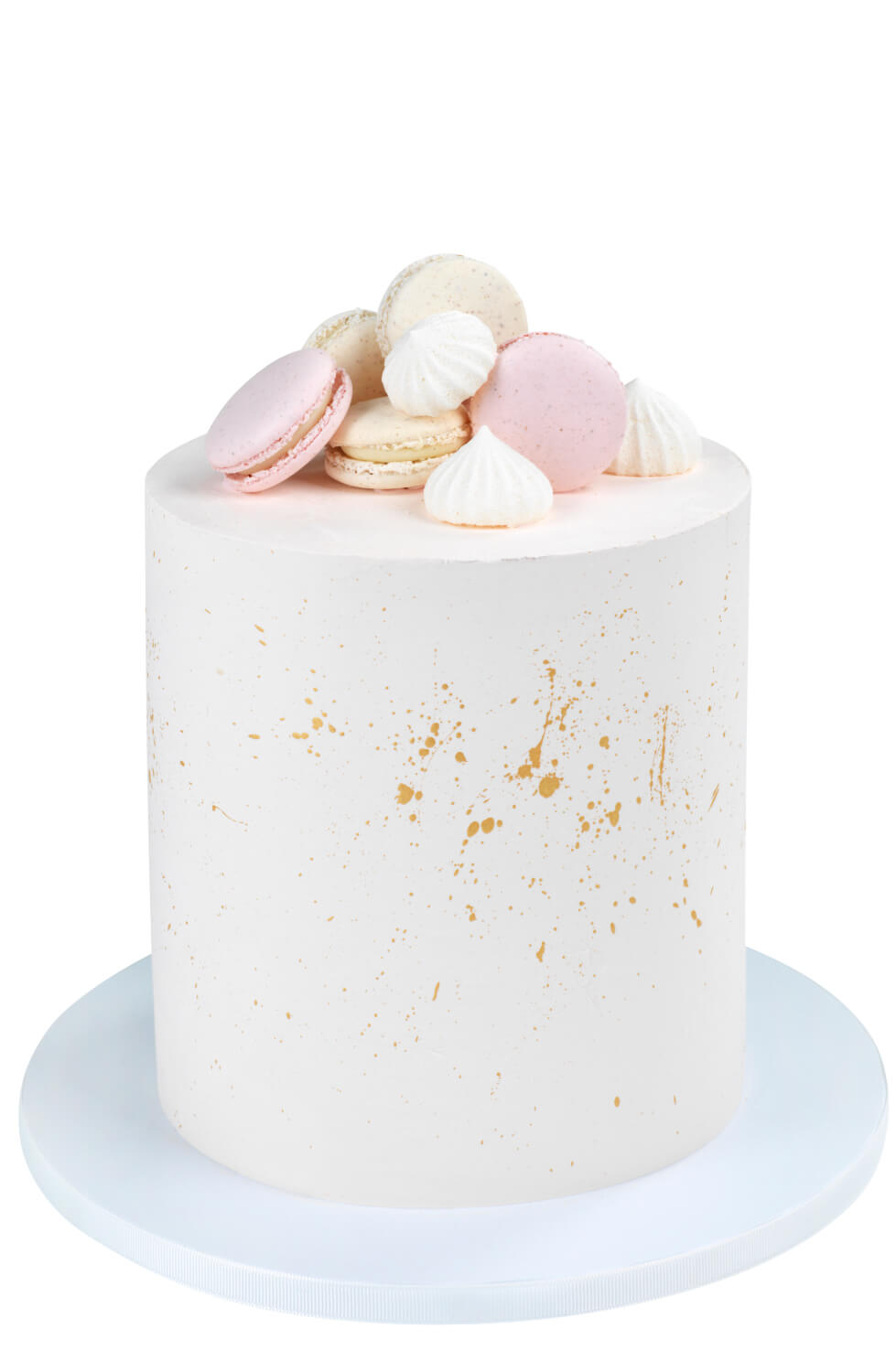 Cakes by Hancock - Gold Splash & Macarons