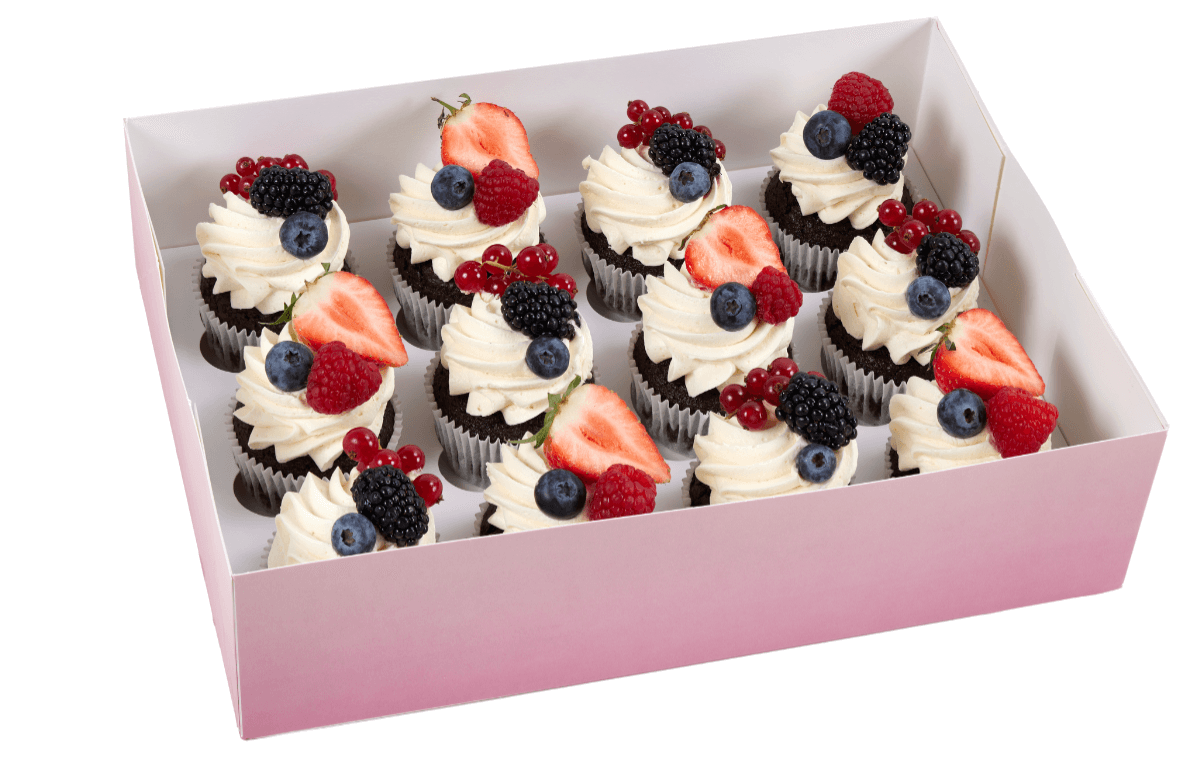Cakes by Hancock - Vanilla & Chocolate Cupcakes 12 pk