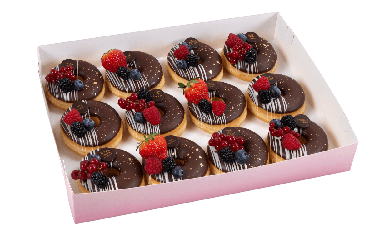 Cakes by Hancock - Sjokoladedoughnuts 12 pk