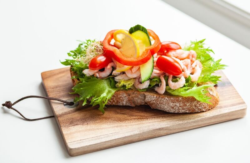 Rosenborg bakeri - Smørbrød med reker