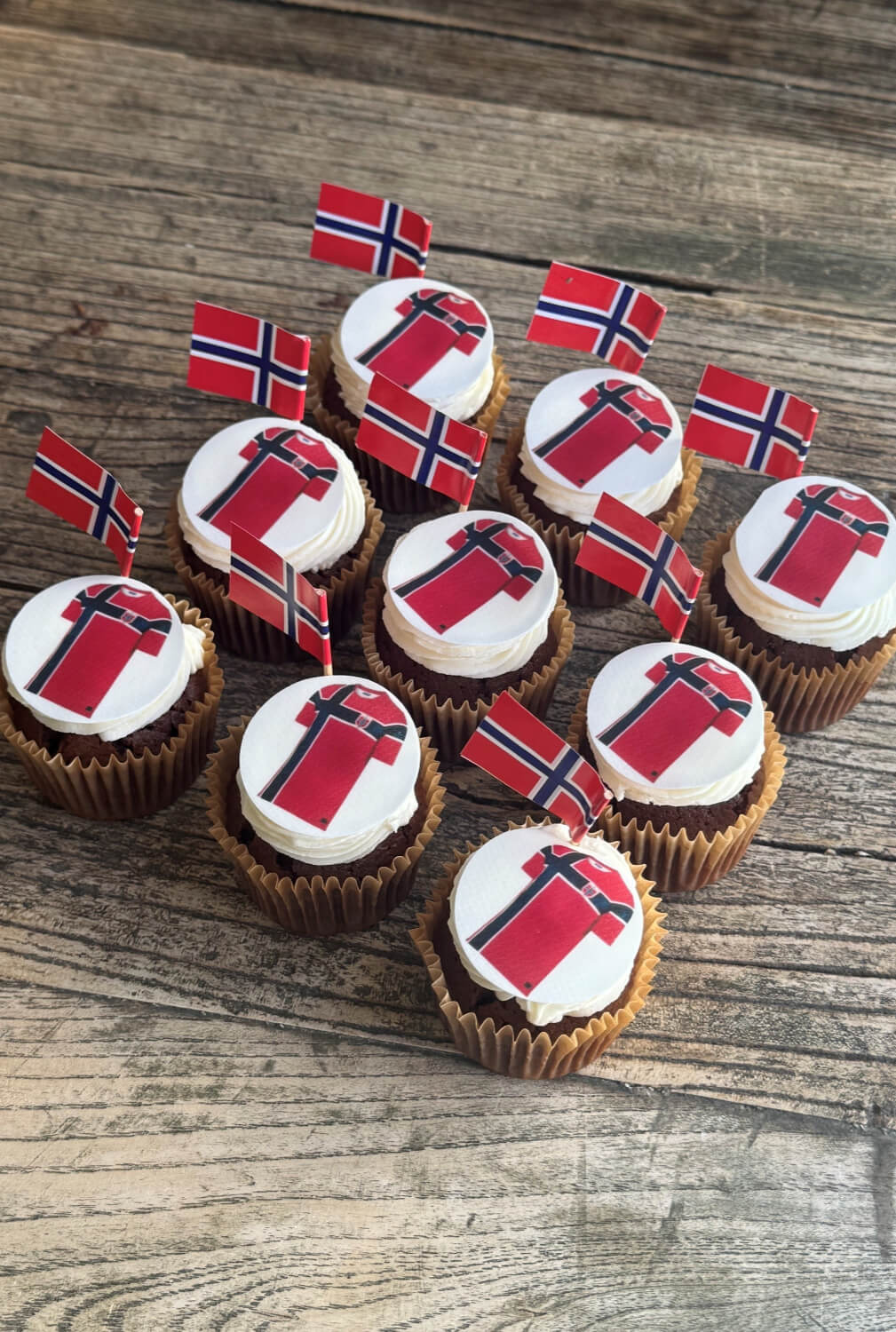 Rosenborg bakeri - Cupcakes til fotballfest