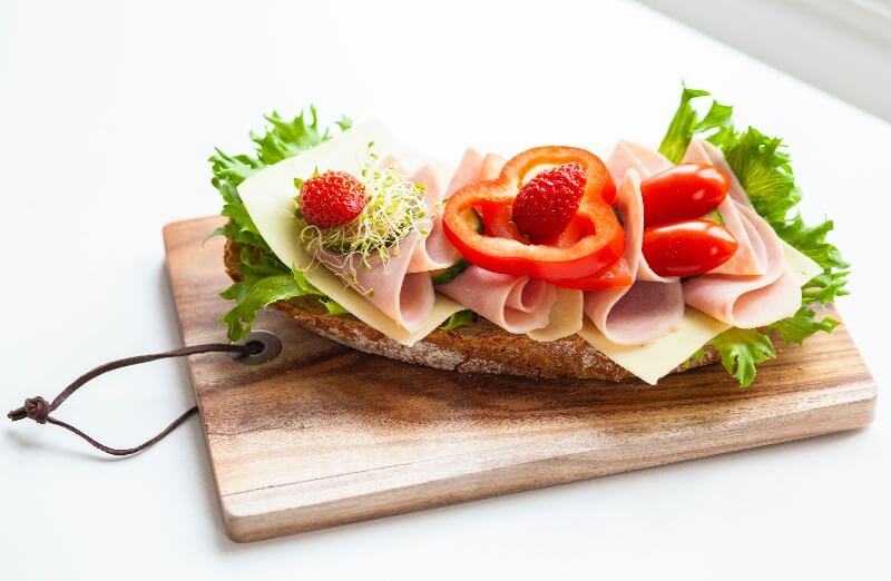 Rosenborg bakeri - Smørbrød med ost og skinke