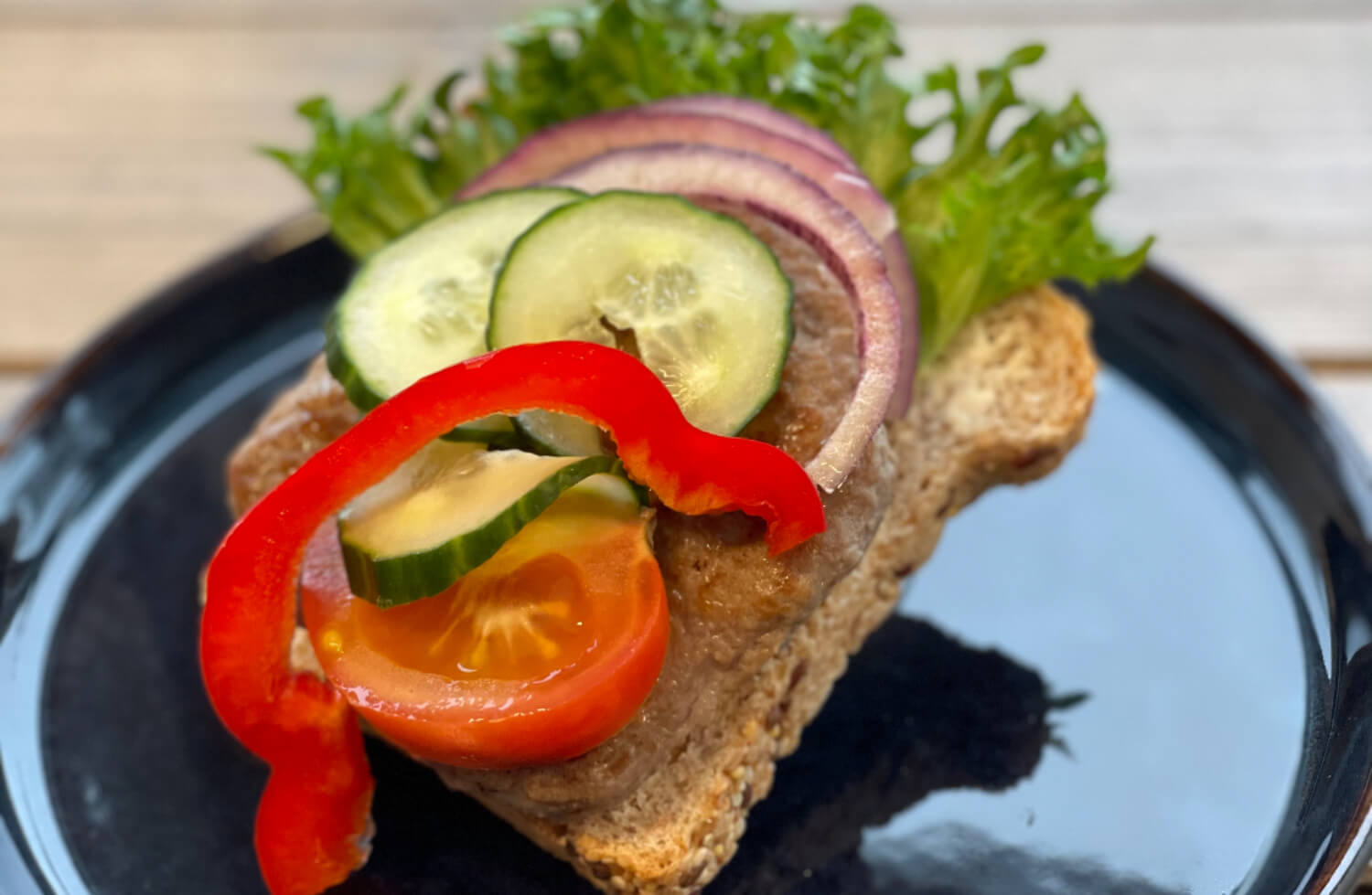 Westre bakeri - Karbonadesmørbrød med løk