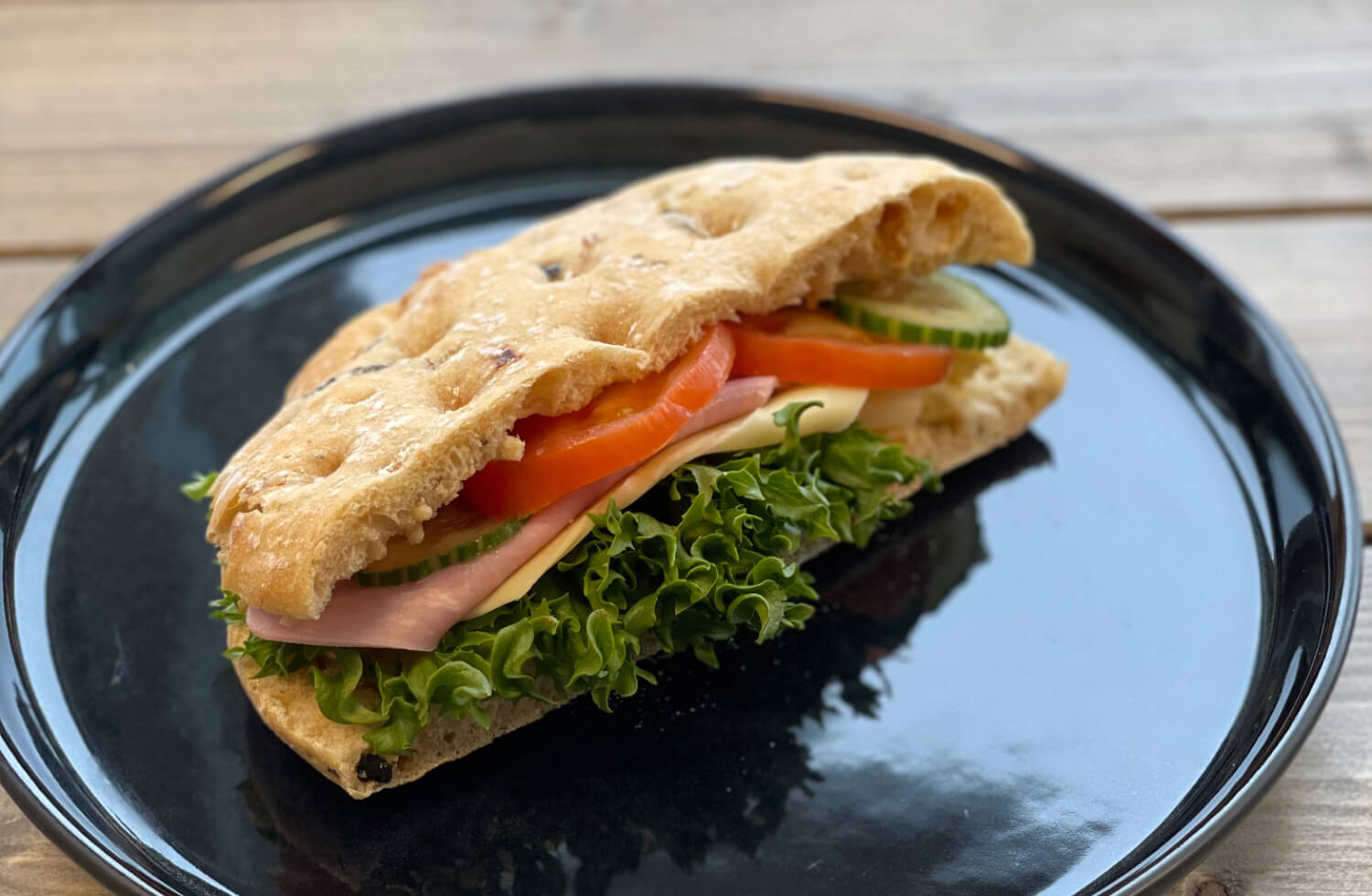 Westre bakeri - Flaguett med eggsalat og skinke