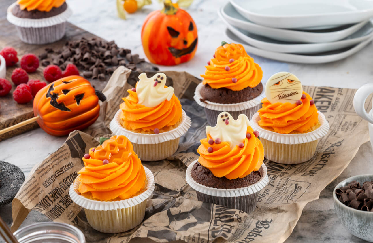 Baker Brun - Halloweenmuffins