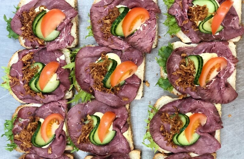 Bergshaven Bakeri og Konditori - Roastbeefsmørbrød
