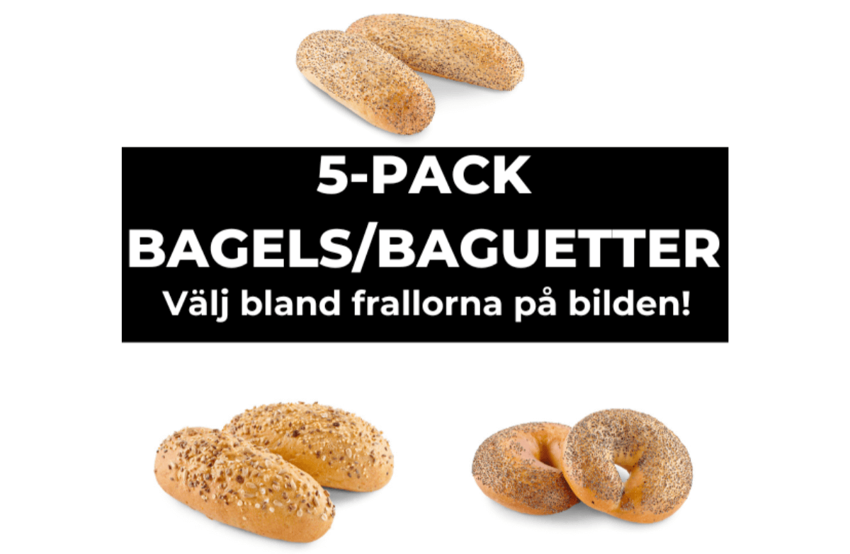 Ditt Café - 5-pack bagels/baguetter för 69:-