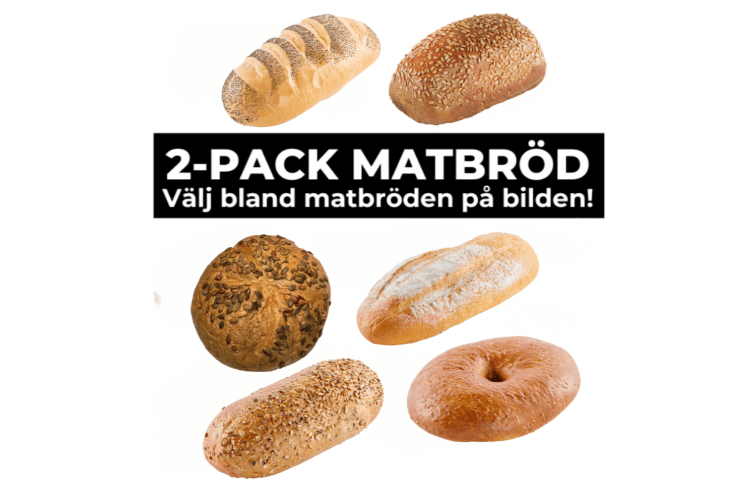 Ditt Café - 2-pack matbröd för 89:-