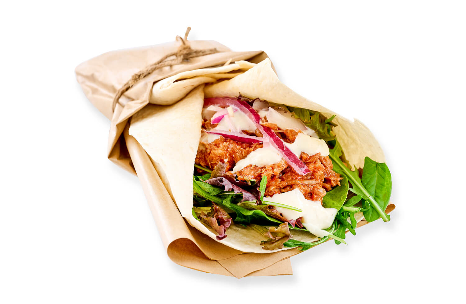 Ditt Café - Pulled pork wraps