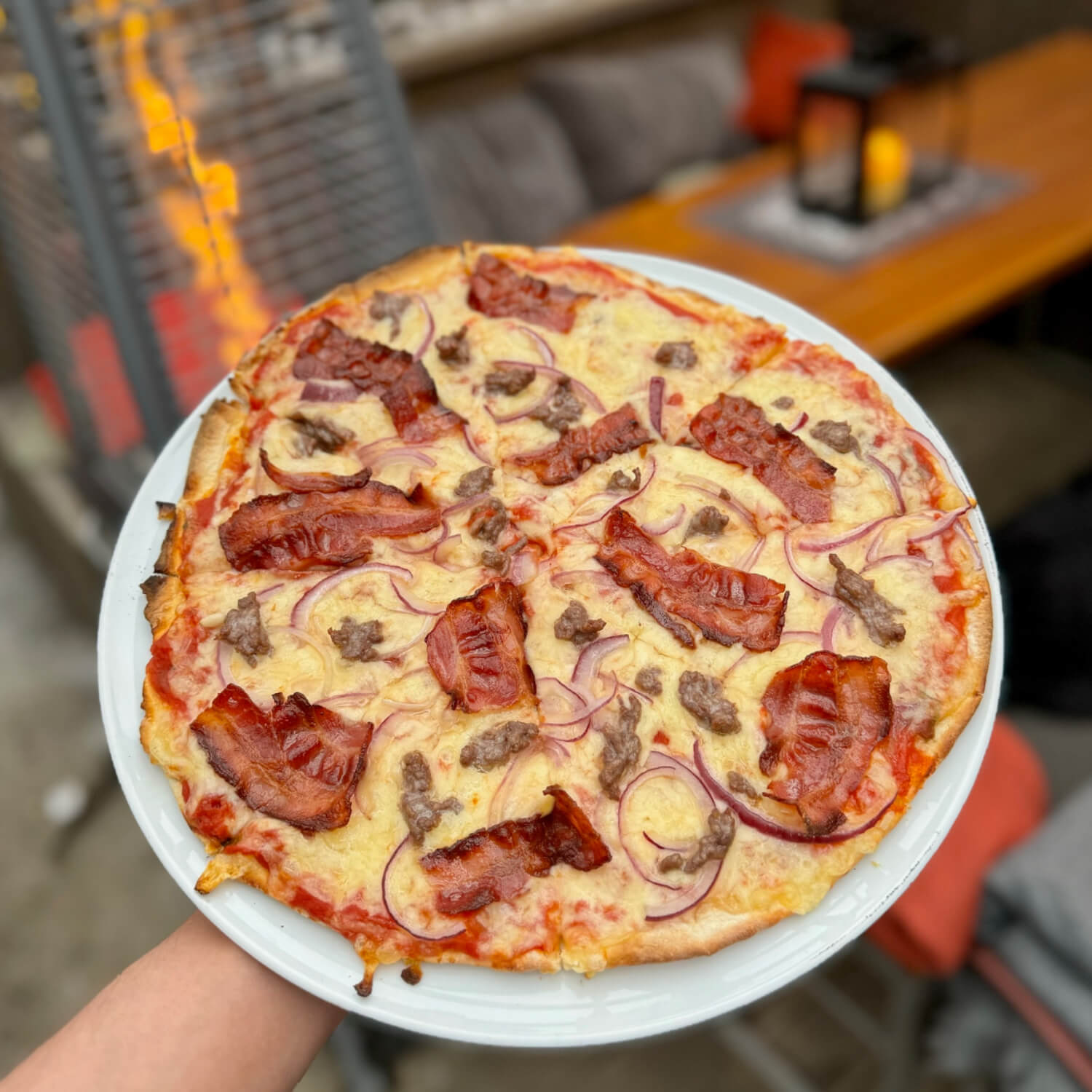 Trygstad bakeri - Pizza Bacon/kjøttdeig 30cm