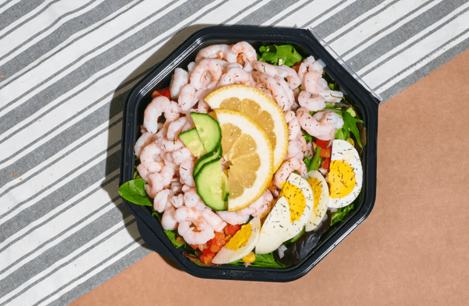 Motz & Kringla Bakeri - Salat med reker