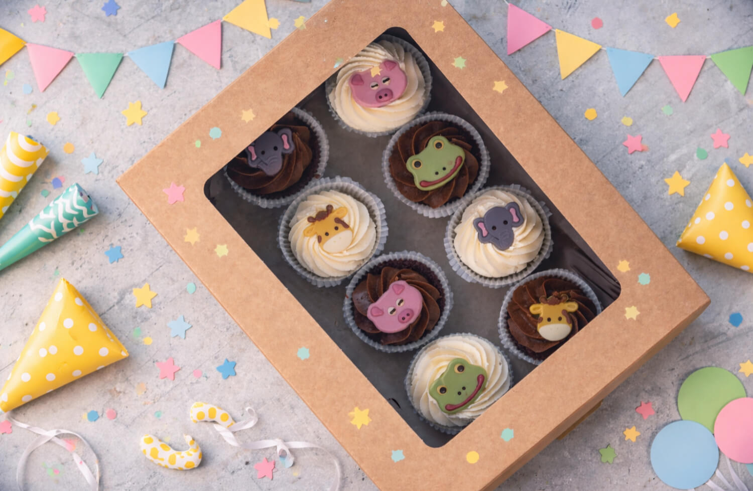 Vaaland Dampbakeri & Conditori - Cupcakes pakke - barneselskap