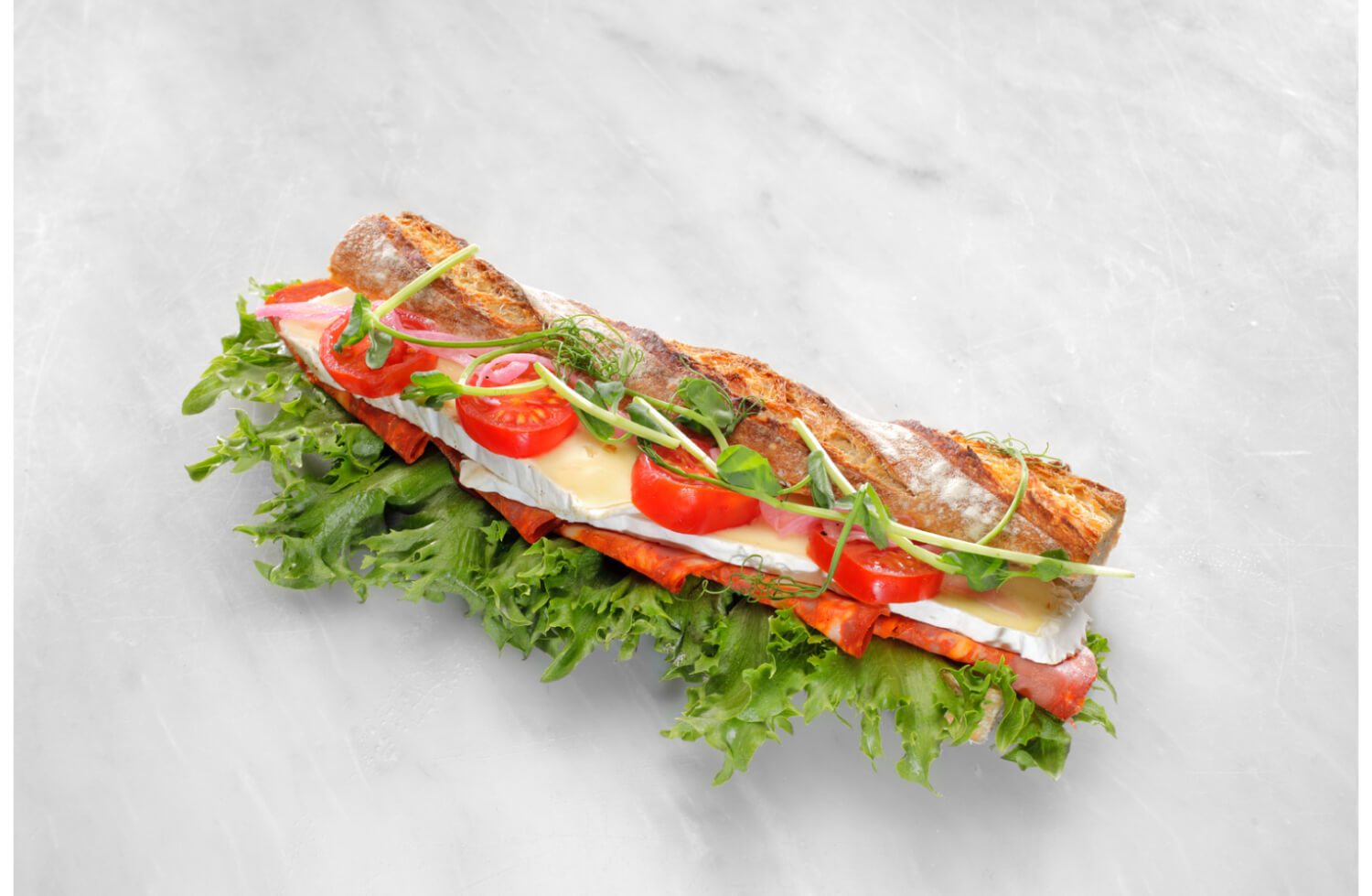Bageri Passion - Baguette med ventricina och brie