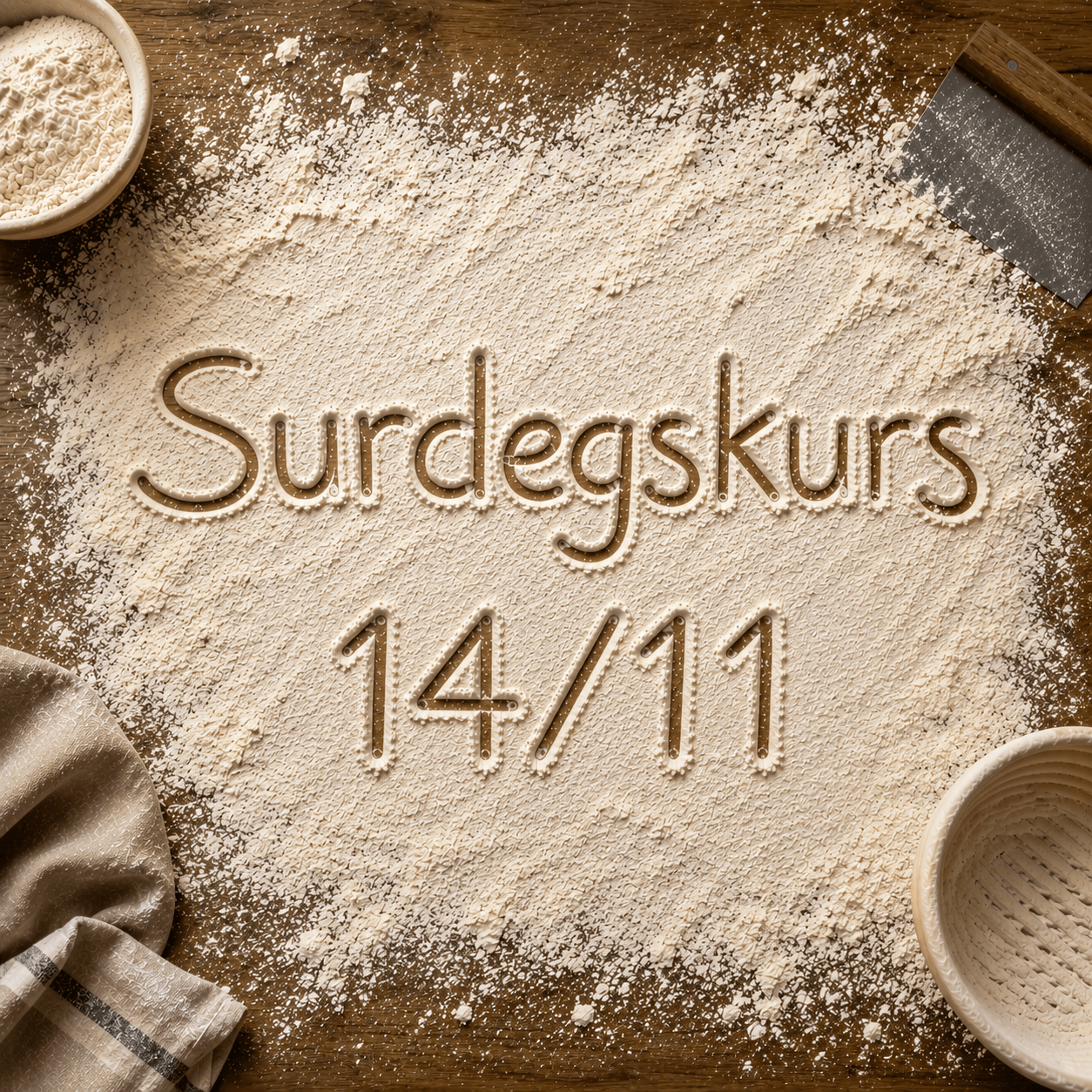 Sjöholms bageri - Surdegskurs 14/11, 12-17.30