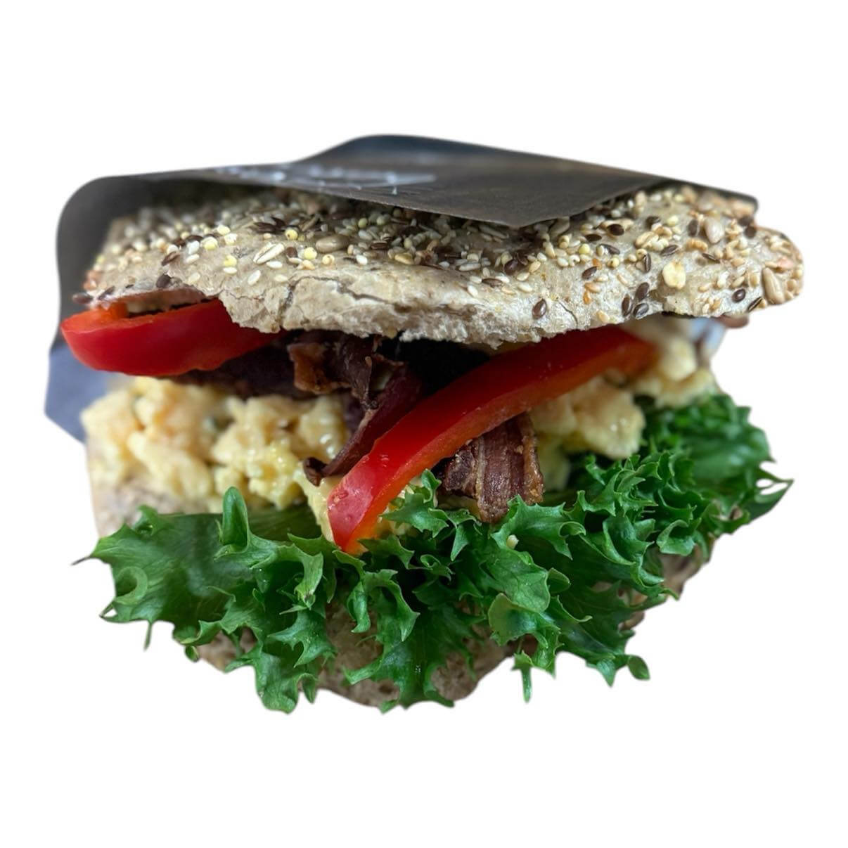 Grim Bakeri & Konditori - Grov sandwich m/ eggerøre og bacon