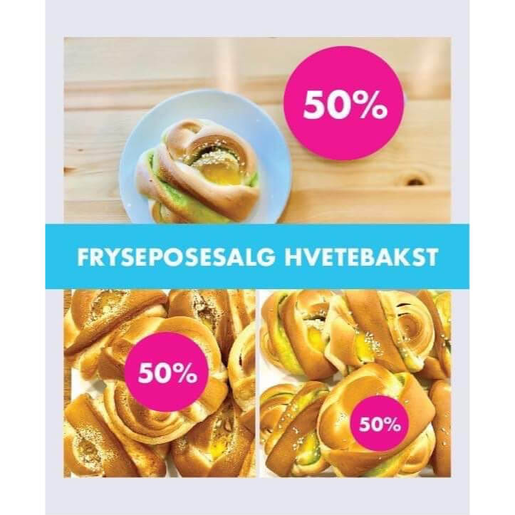Nybakt Bakeri & Spiseri - Hvetebakst frysepose