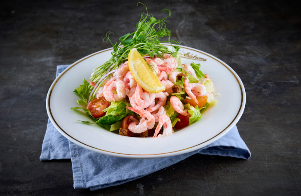 Ahlströms Konditori - Havets Caesar med räkor & rågkrutonger