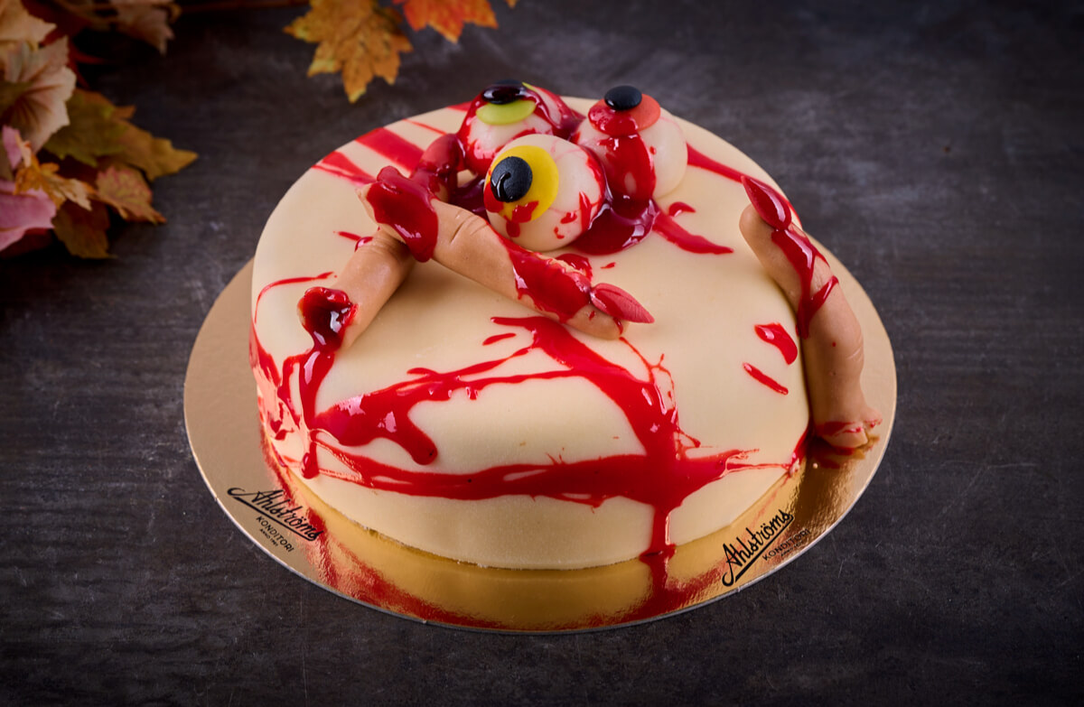 Ahlströms Konditori - Halloweentårta Ögon & Fingrar