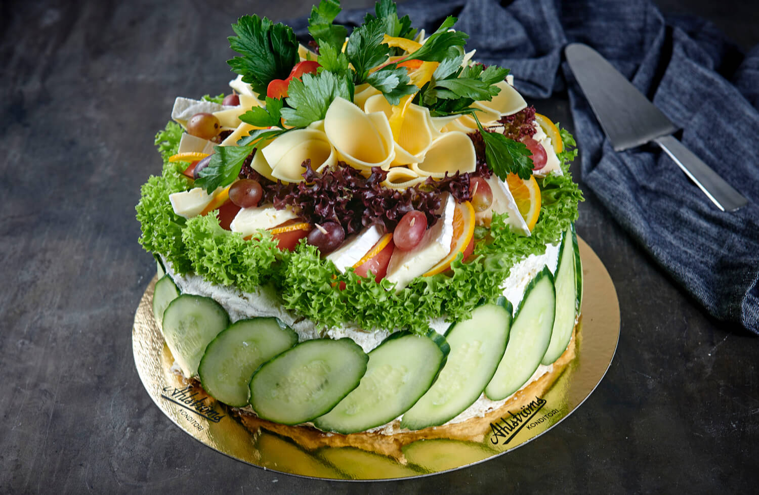 Ahlströms Konditori - Vegetarisk smörgåstårta
