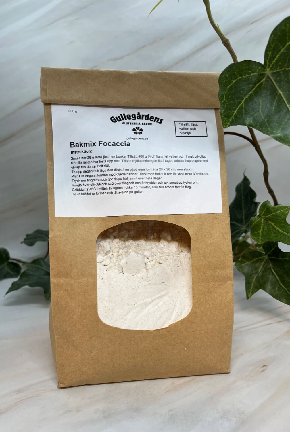 Gullegårdens glutenfria bageri - Bakmix Focaccia