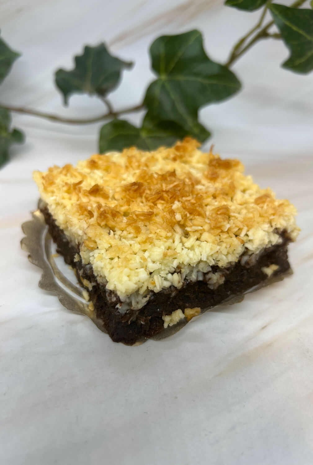 Gullegårdens glutenfria bageri - Kladdkaka med kokostosca