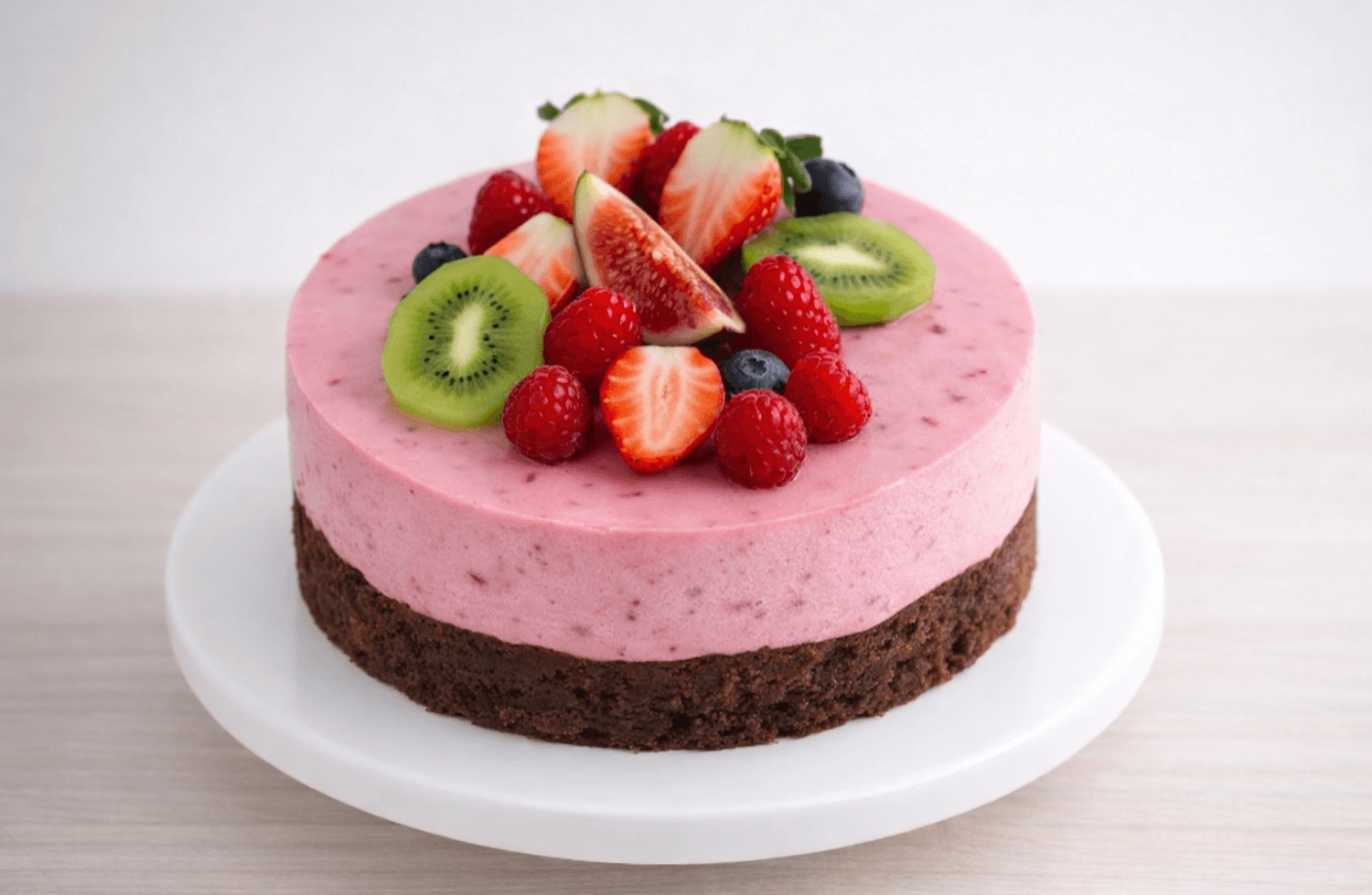 Sultans konditori - Hallonmousse med chokladbotten