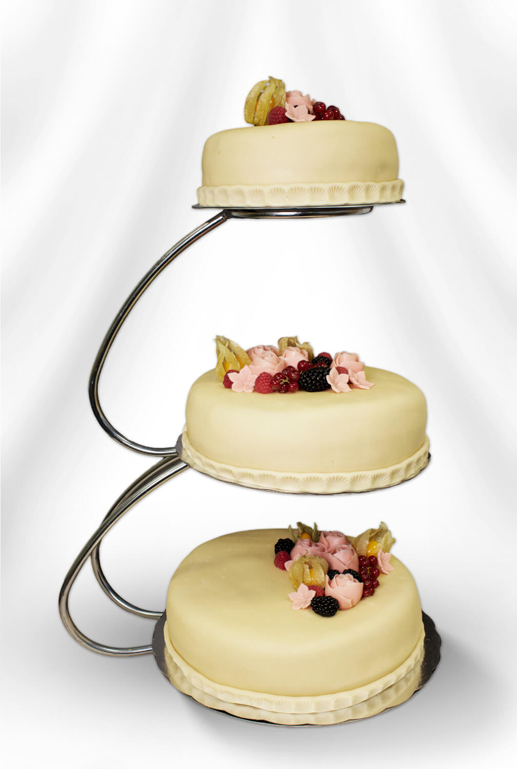 Gjestalveien Conditori - Venke bryllupskake