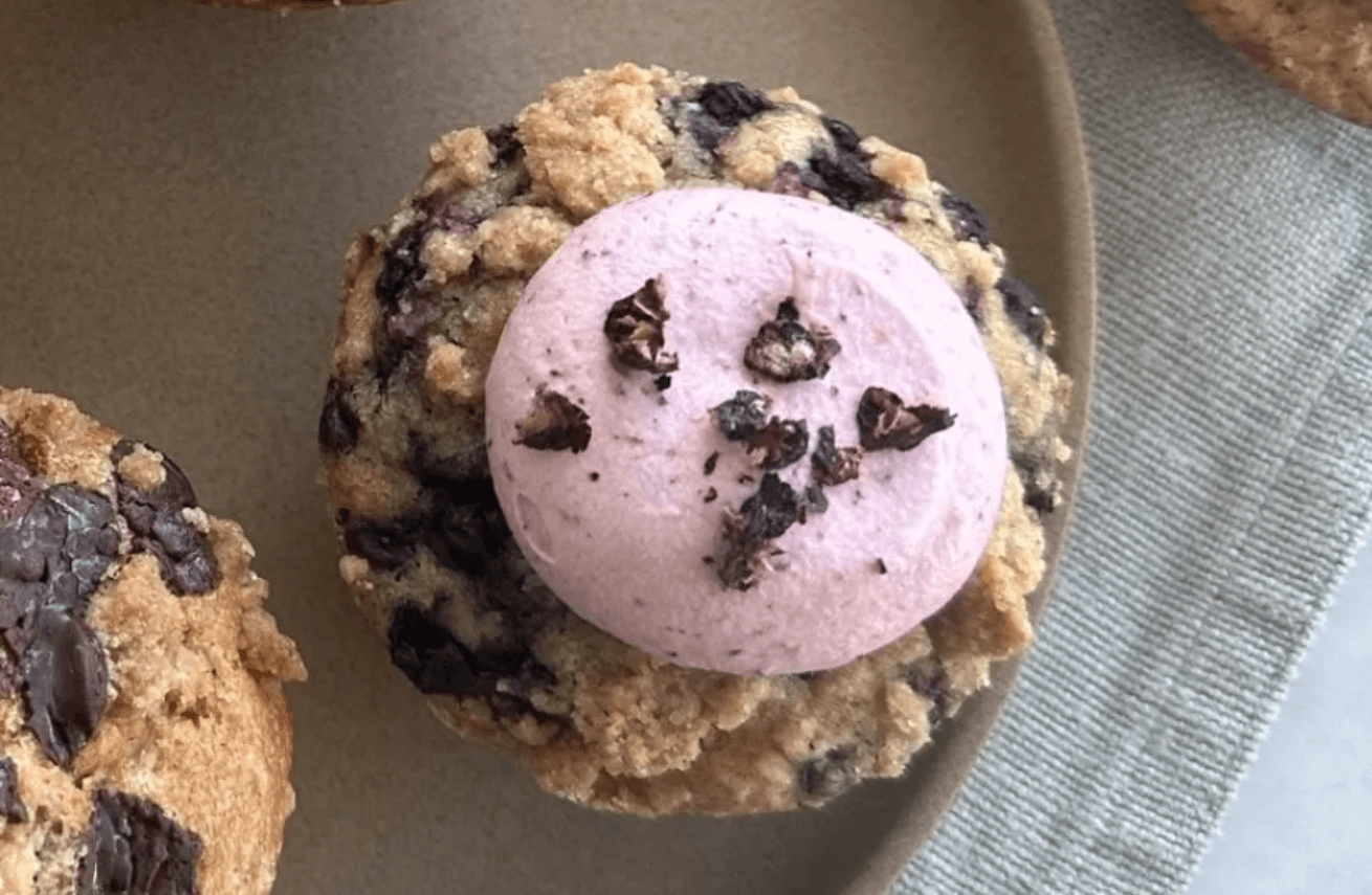 Mjøl - Vegansk Blåbær muffins 
