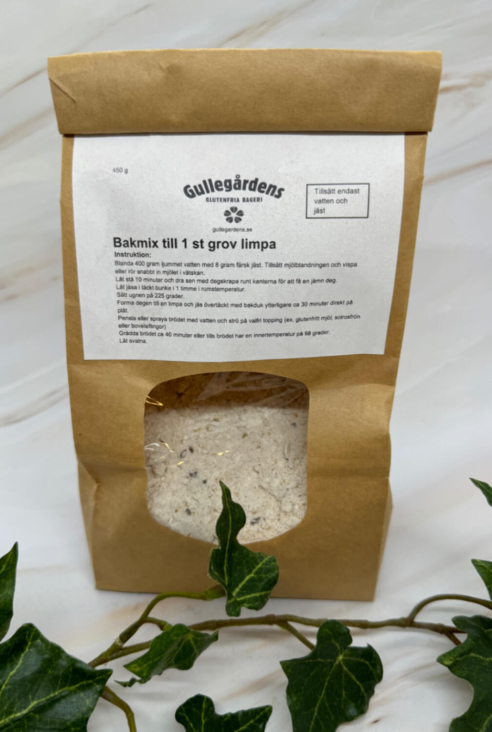 Gullegårdens glutenfria bageri Byxelkrok - Bakmix grov limpa 