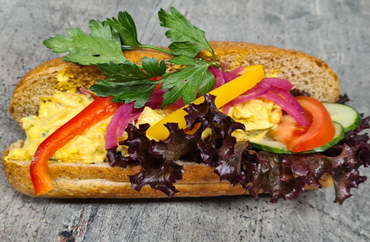 Centralbageriet Huskvarna - Kycklingcurrybaguette