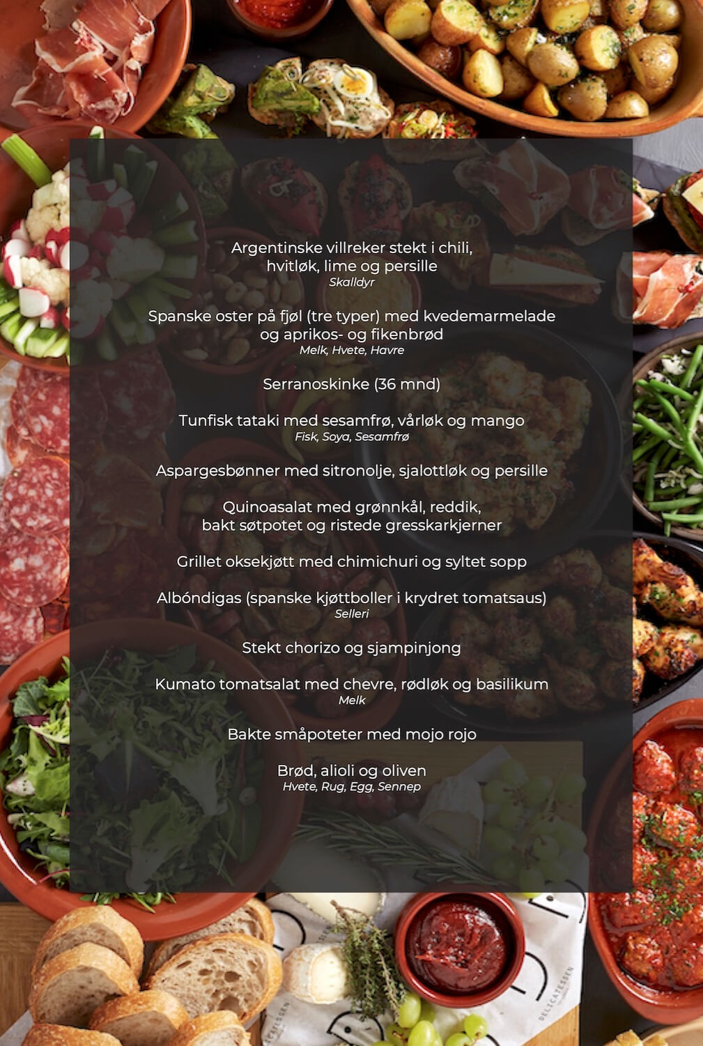 Delicatessen - Bryllupsmeny 1