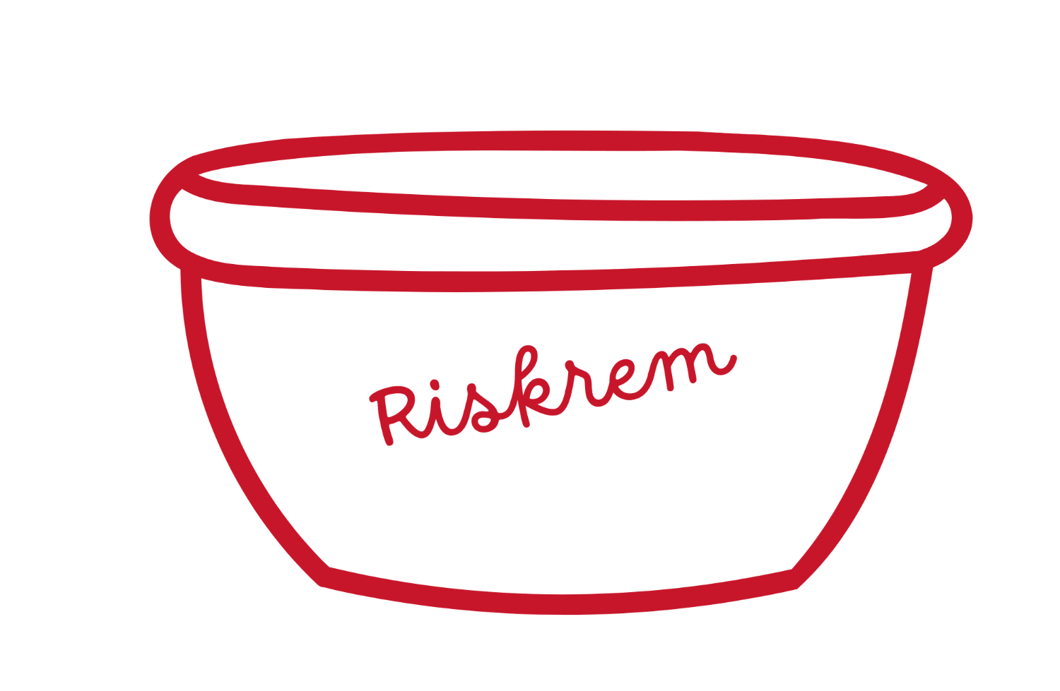Rosenberg - Riskrem med jordbærsaus