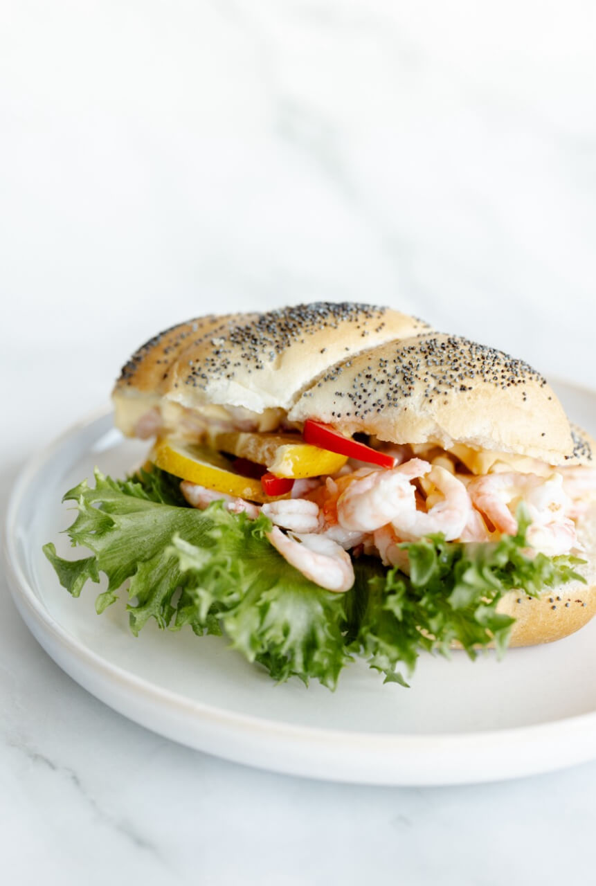 Solbrød - Rekesmørbrød