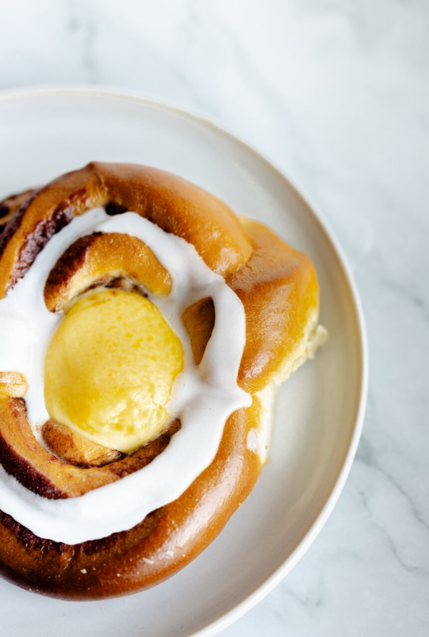 Solbrød - Kanelsløyfe med vanilje