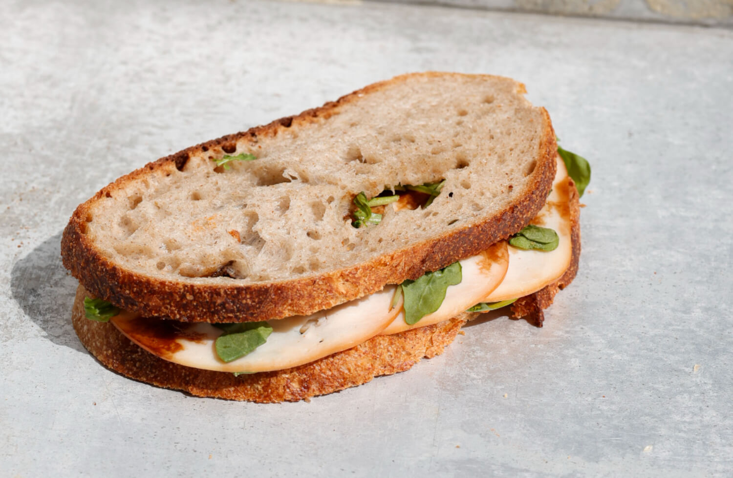Kveitemjøl - Sandwich med kylling & pesto