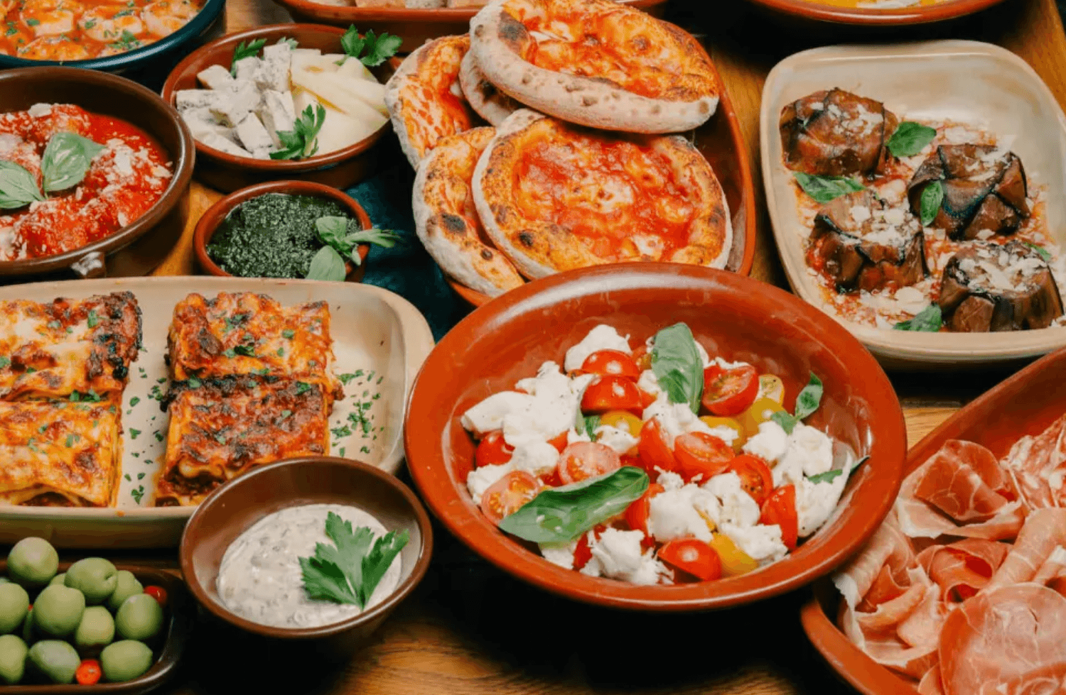 Villa Paradiso - La Famiglia - Sett sammen din egen italienske buffet