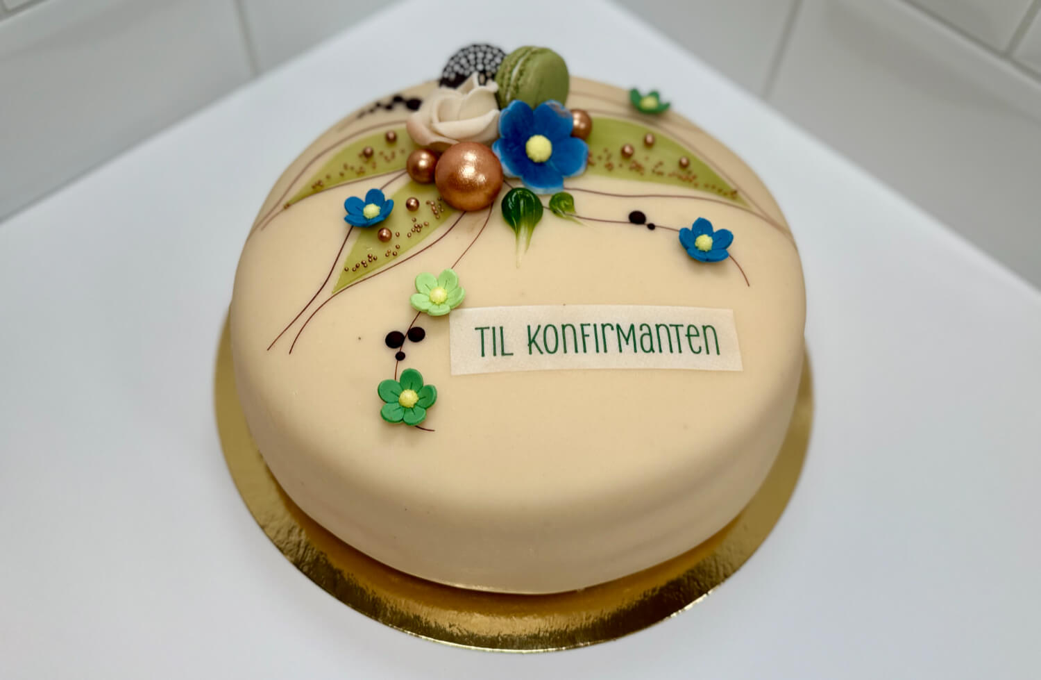 Tor Sevaldsen - Konfirmasjonskake marsipan